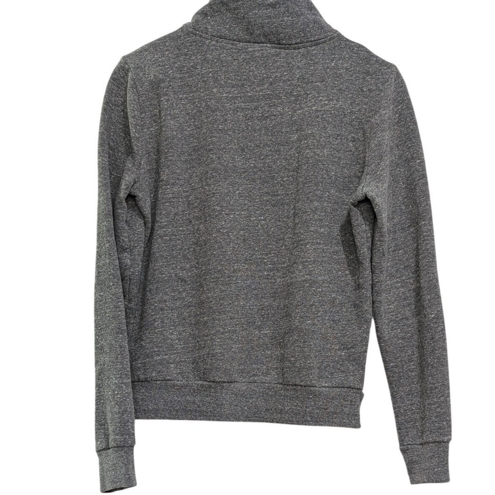 PINK Victoria's Secret Quarter Zip Pullover Grey Heathered Logo Fleece -‎ Small - Picture 3 of 5